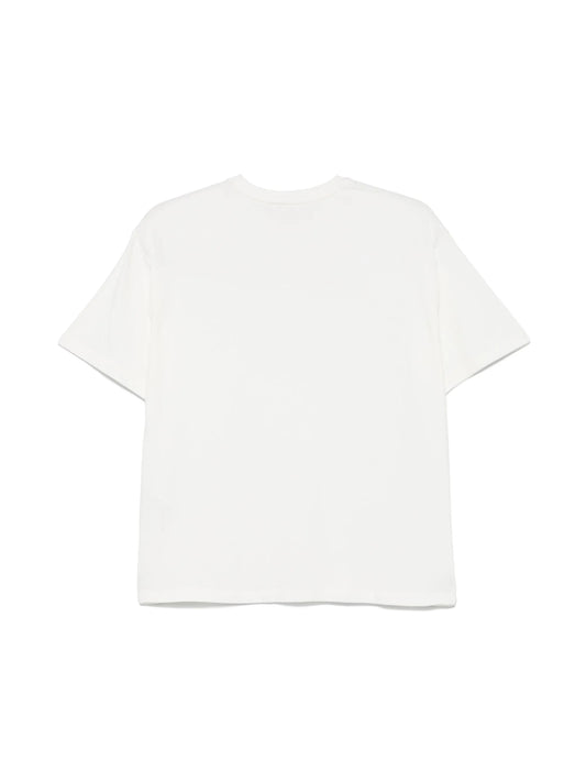 T - SHIRT BIANCA CON STAMPA ELISABETTA FRANCHI - Angel Luxury