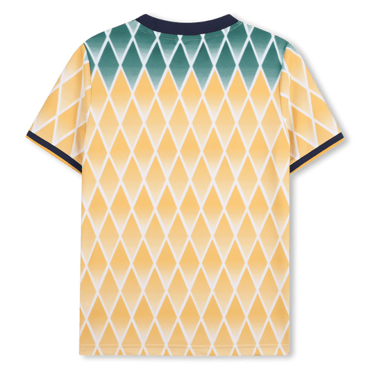 T - SHIRT CALCISTICA DEL "BRA" GIALLA E VERDE CON LOGO BLU BOSS - Angel Luxury