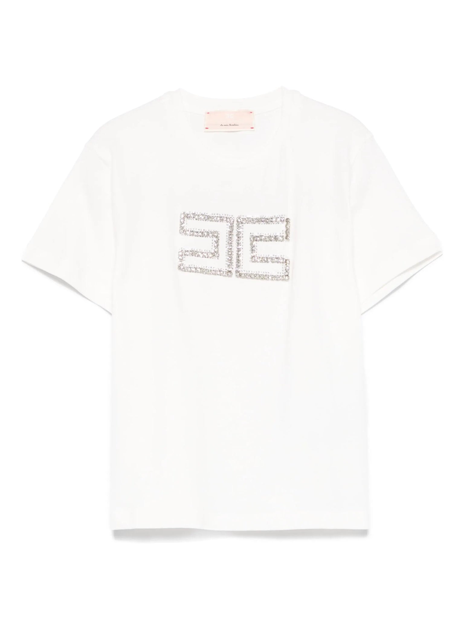 T-SHIRT CON LOGO DI CRISTALLI ELISABETTA FRANCHI – Angel Luxury