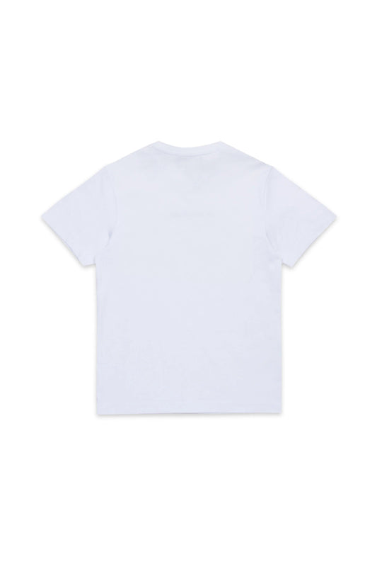 T - SHIRT CON LOGO VINTAGE BIANCA DSQUARED2 - Angel Luxury