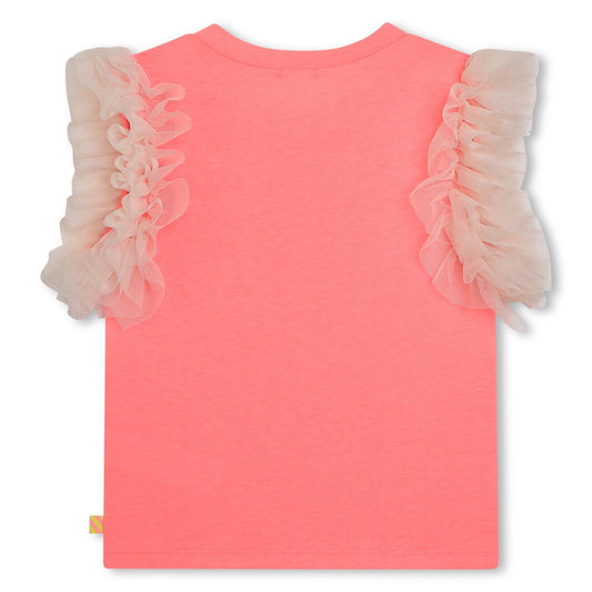 T - SHIRT CON MANICHE IN TULLE BILLIEBLUSH - Angel Luxury
