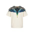 T - SHIRT CON STAMPA MULTICOLOR MARCELO BURLON - Angel Luxury