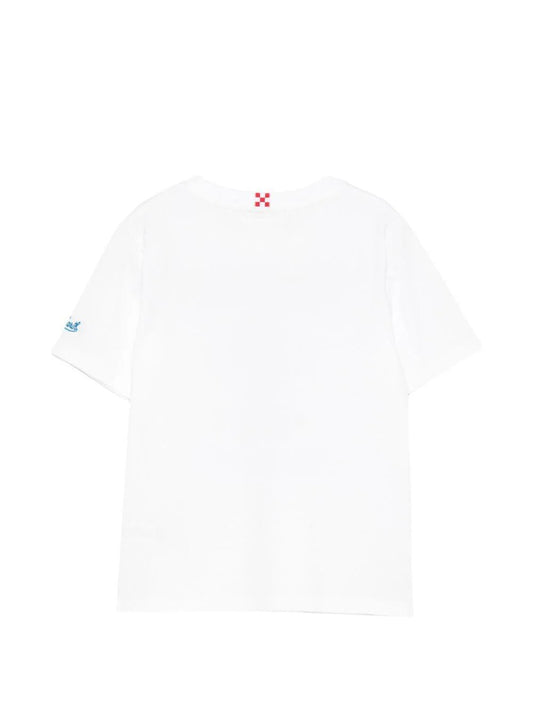 T - SHIRT CON STAMPA POLIPO MARADONA NAPOLI MC2 SAINT BARTH - Angel Luxury