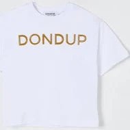 T - SHIRT CON STAMPA VERNICE BEIGE DONDUP - Angel Luxury
