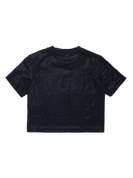 T - SHIRT CROP CON BORCHIE DIESEL - Angel Luxury