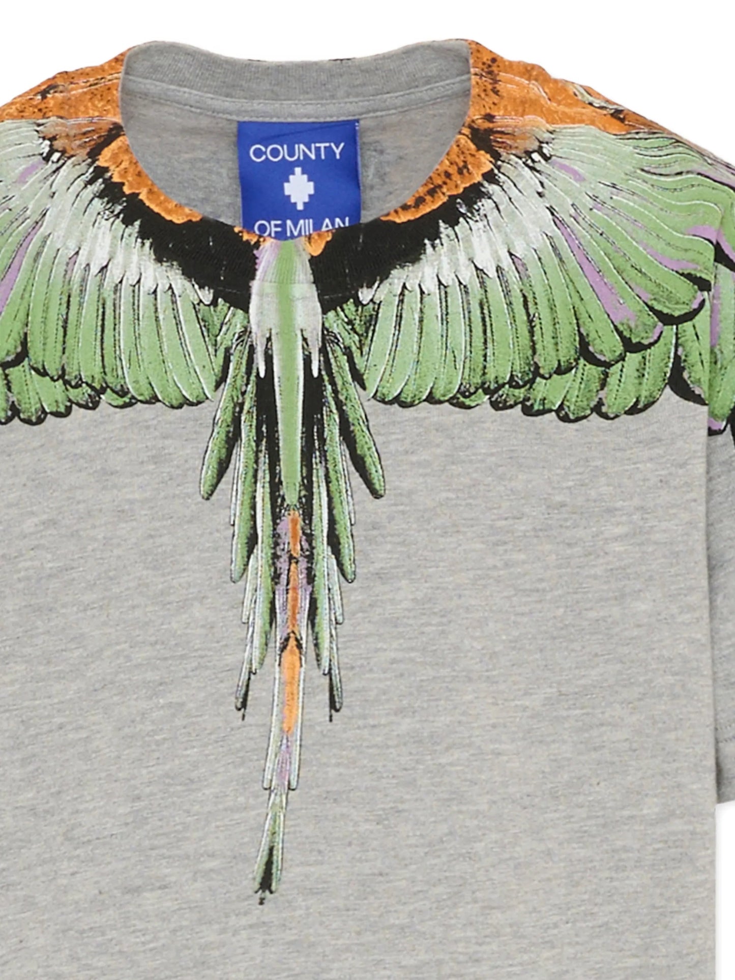 T - SHIRT GRIGIA CON STAMPA ALI MARCELO BURLON - Angel Luxury