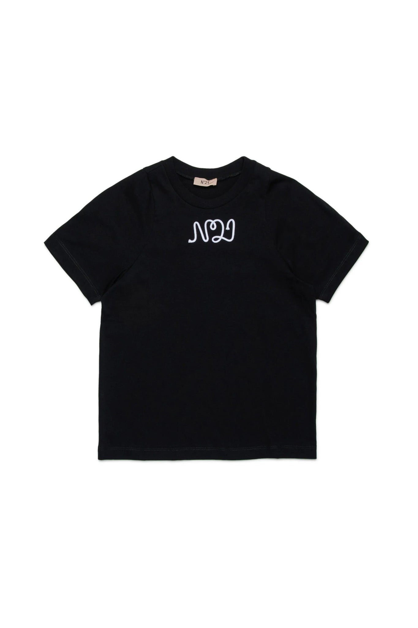 T - SHIRT NERA CON LOGO N21 - Angel Luxury