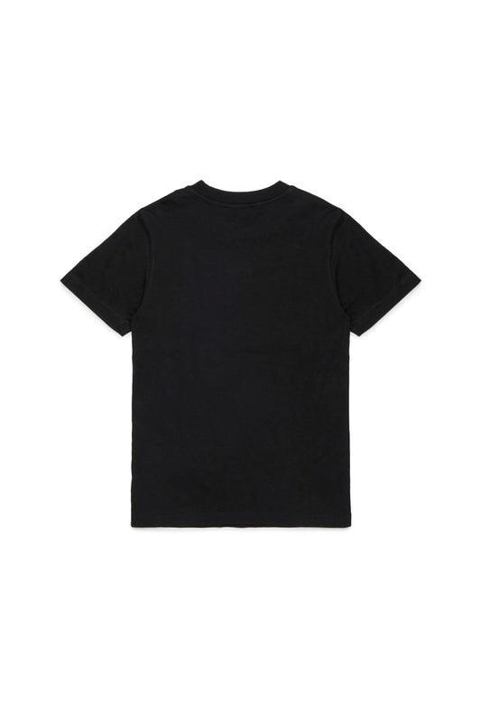T - SHIRT NERA CON LOGO ROSSO DIESEL - Angel Luxury