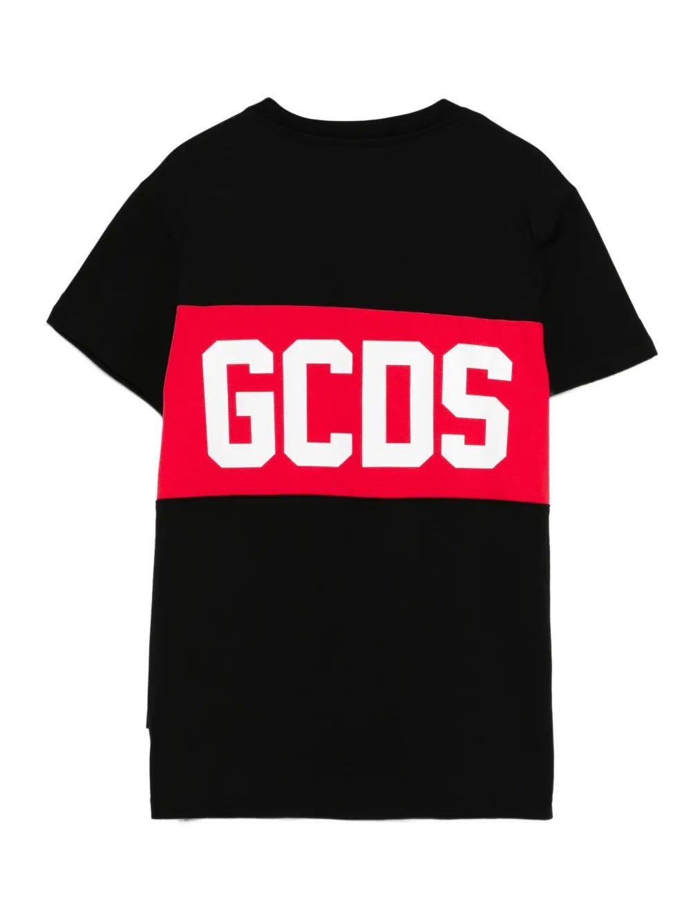 T - SHIRT NERA CON LOGO ROSSO GCDS - Angel Luxury