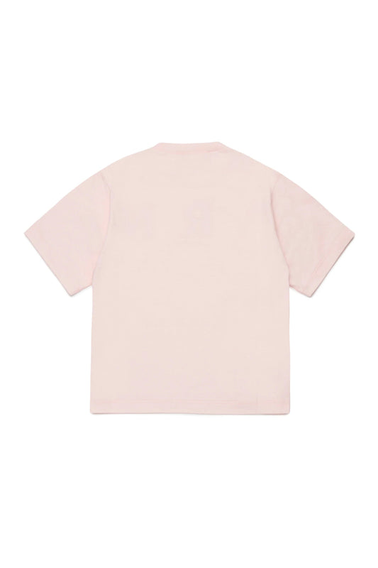 T - SHIRT ROSA CON LOGO LILLA MARNI - Angel Luxury