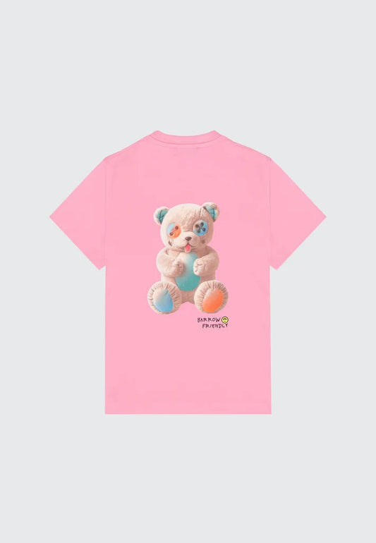 T - SHIRT ROSA CON STAMPA SUL RETRO - Angel Luxury