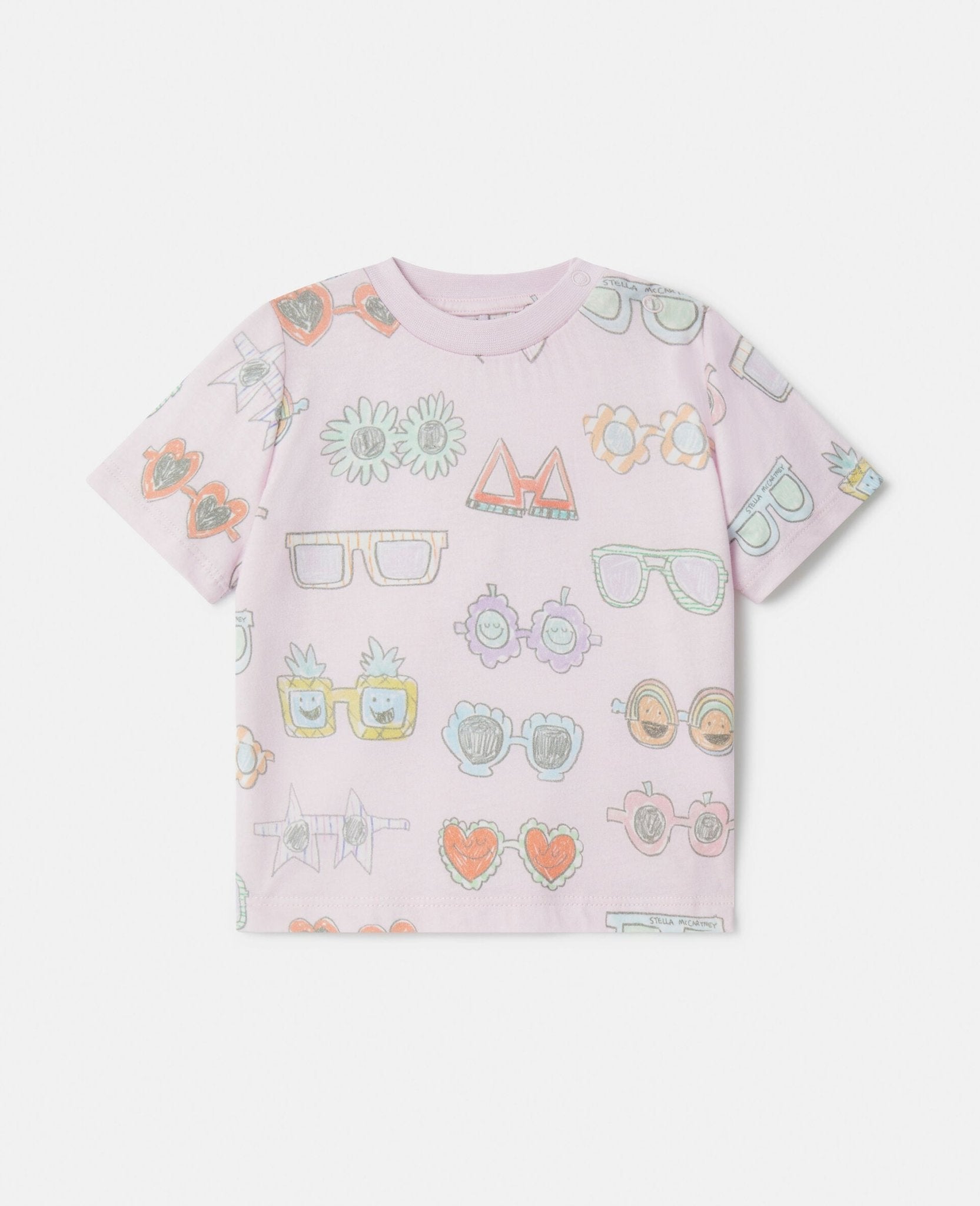 T - SHIRT ROSA OCCHIALI STELLA - Angel Luxury