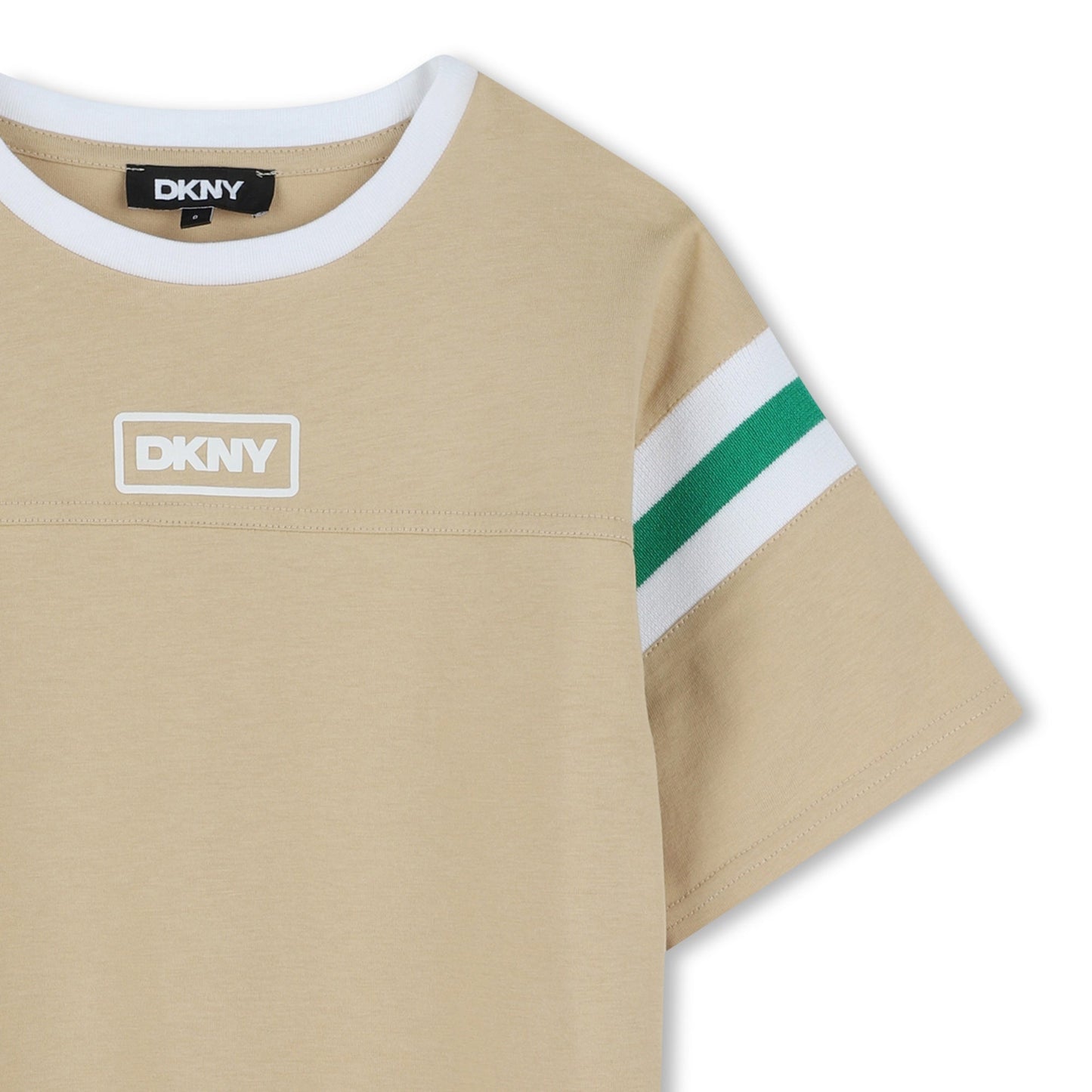 T - SHIRT SABBIA CON BANDE LATERALI DKNY - Angel Luxury
