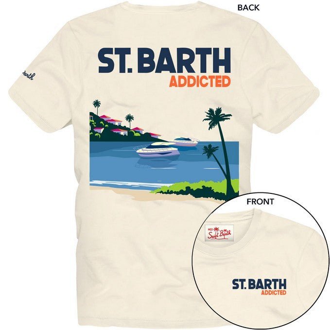 T - SHIRT ST.BARTH ADDICTED MC2 - Angel Luxury