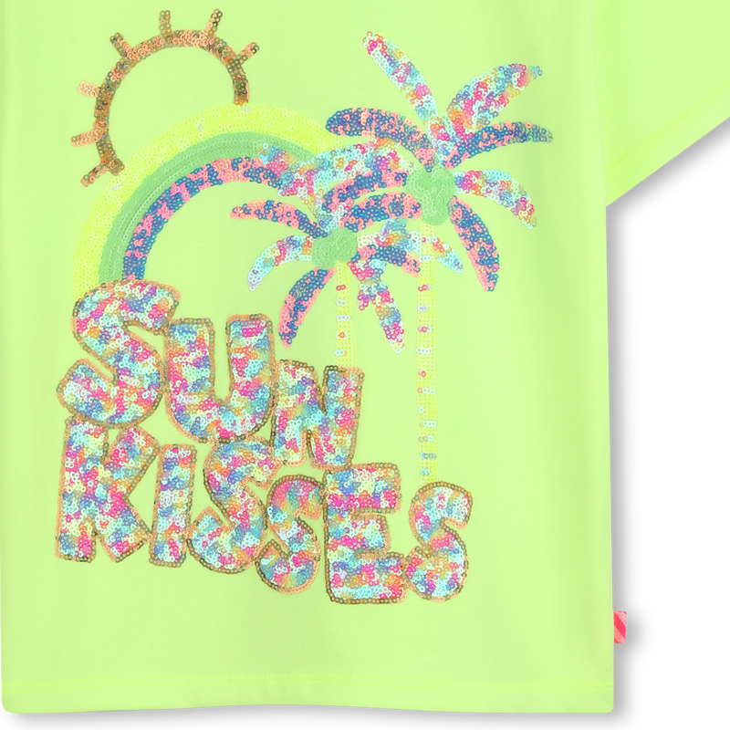 T - SHIRT VEDE FLUO CON STAMPA BILLIEBLUSH - Angel Luxury