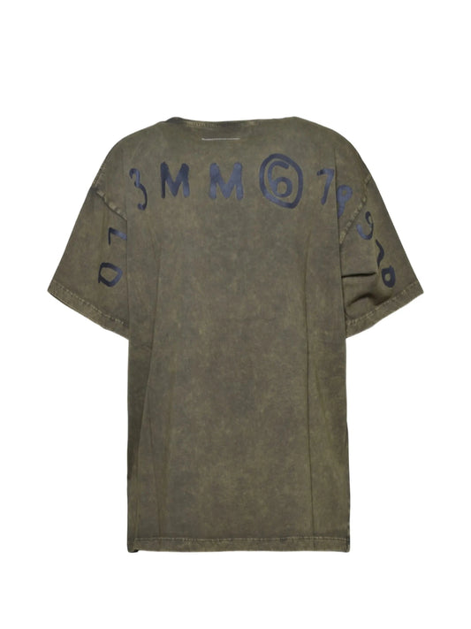 T - SHIRT VERDE SABBIATO MAISON MARGIELA - Angel Luxury