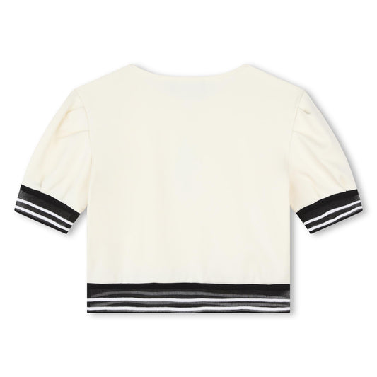TOP CON FINTA CRAVATTA KARL LAGERFELD - Angel Luxury