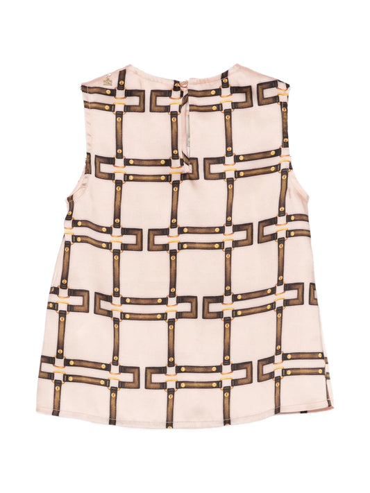 TOP SMANICATO CON CHARMS ELISABETTA FRANCHI - Angel Luxury