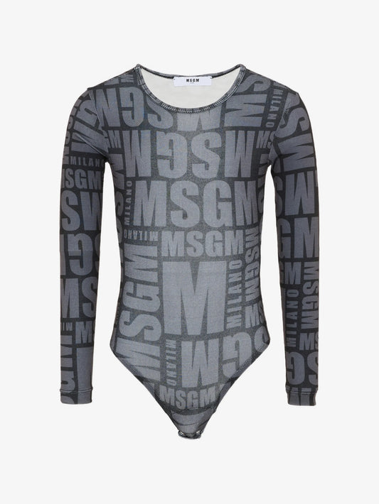 BODY NERO LOGATO MSGM