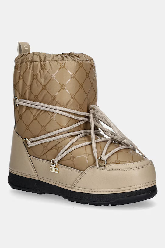 MOON BOOT BEIGE LOGATO ELISABETTA FRANCHI