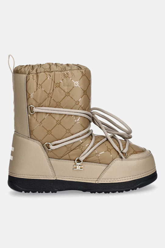 MOON BOOT BEIGE LOGATO ELISABETTA FRANCHI