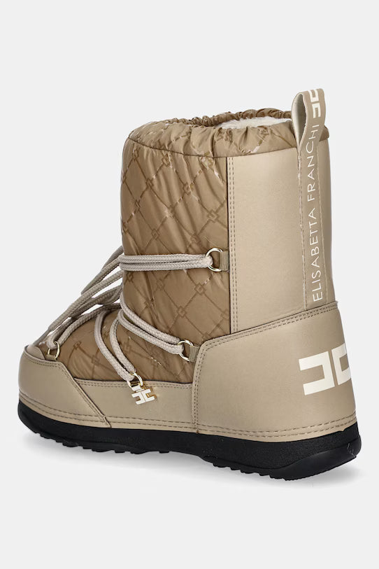MOON BOOT BEIGE LOGATO ELISABETTA FRANCHI