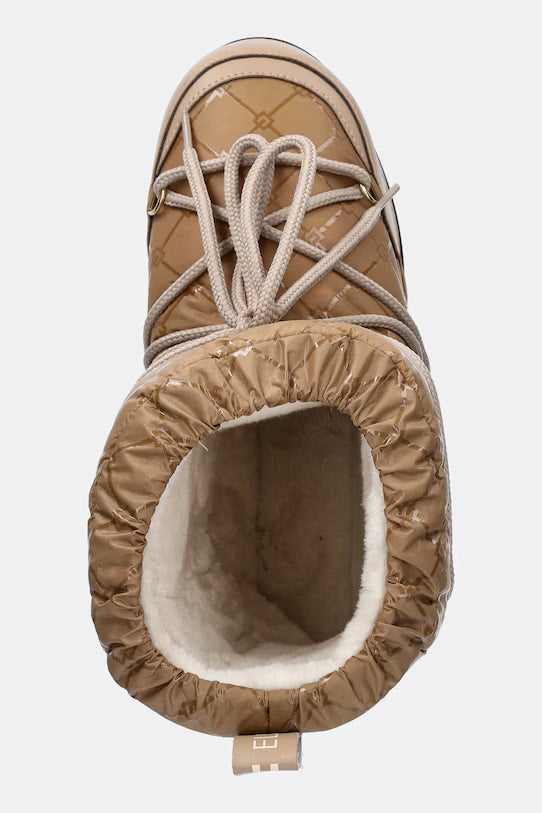 MOON BOOT BEIGE LOGATO ELISABETTA FRANCHI