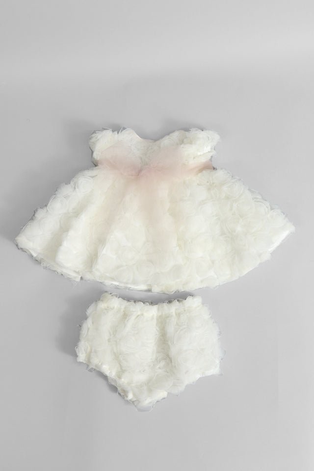 Abitino La Stupenderia avorio con fiori - Angel Luxury
