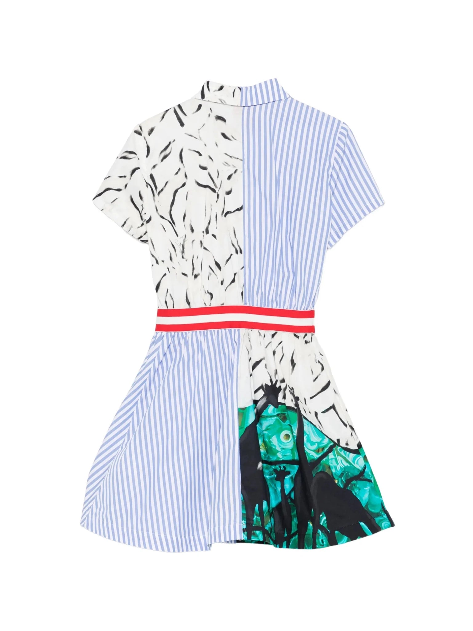 ABITO A CAMICIA A RIGHE CON FANTASIA STELLA JEAN - Angel Luxury