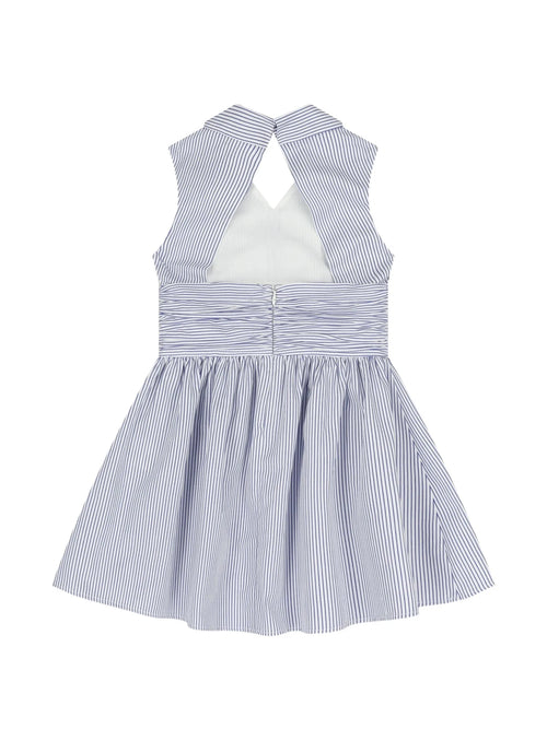 ABITO A RIGHE BIANCO E BLU ELISABETTA FRANCHI - Angel Luxury