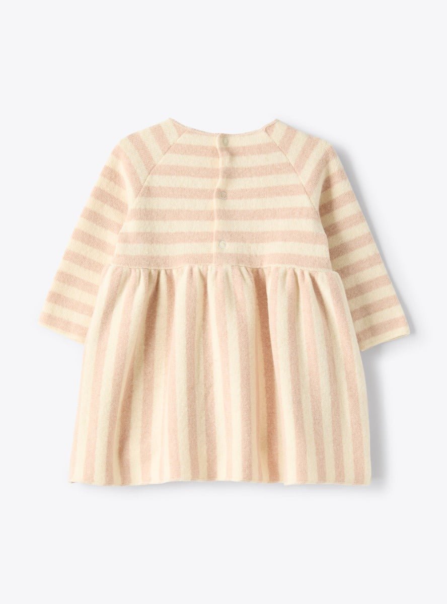 ABITO A RIGHE ROSA - BEIGE TEDDY&MINOU - Angel Luxury