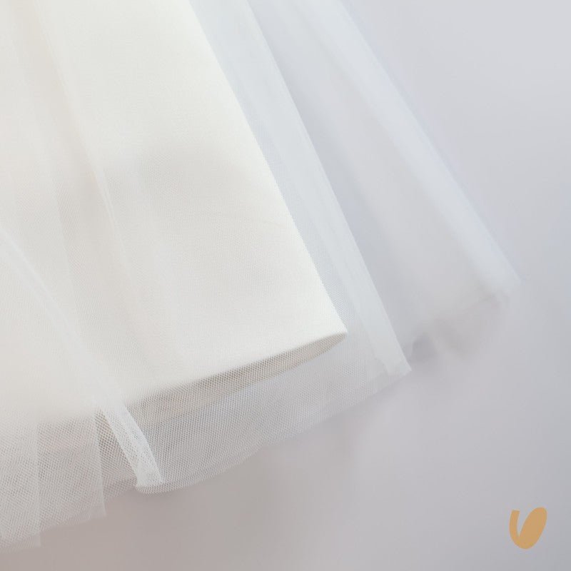 ABITO BIANCO CON FIOCCO VERDE FLO' - Angel Luxury