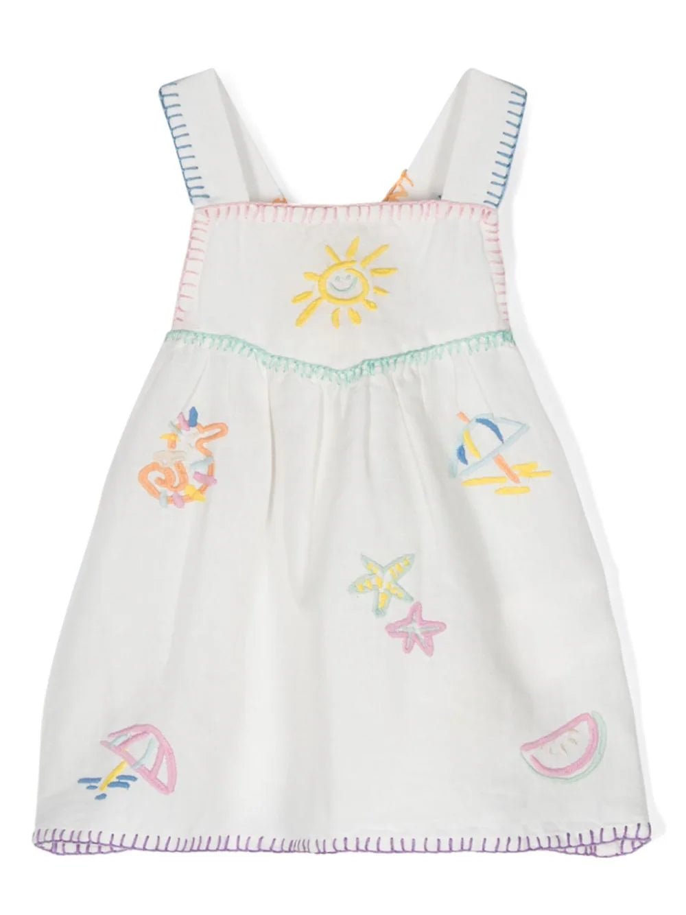 ABITO BIANCO CON RICAMO STELLA MCCARTNEY - Angel Luxury