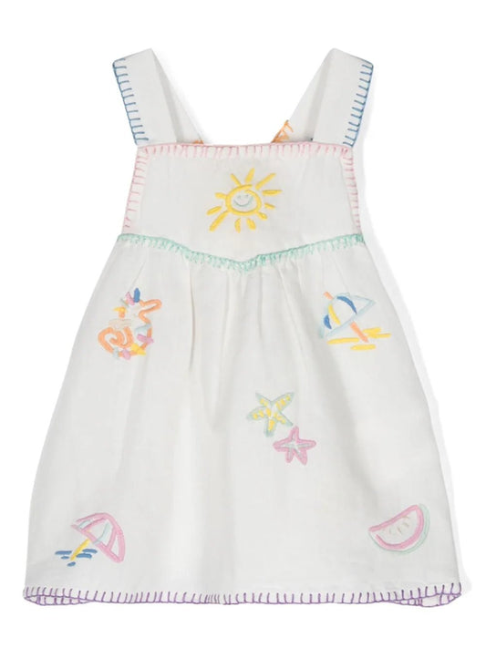 ABITO BIANCO CON RICAMO STELLA MCCARTNEY - Angel Luxury