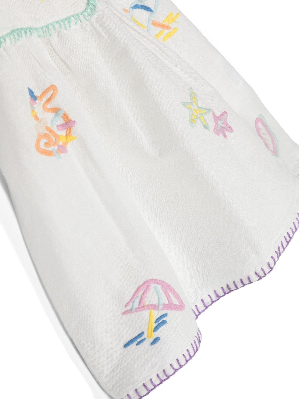 ABITO BIANCO CON RICAMO STELLA MCCARTNEY - Angel Luxury