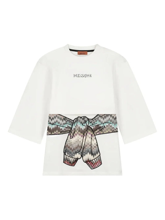 ABITO BIANCO CON STAMPA LOGO MISSONI - Angel Luxury