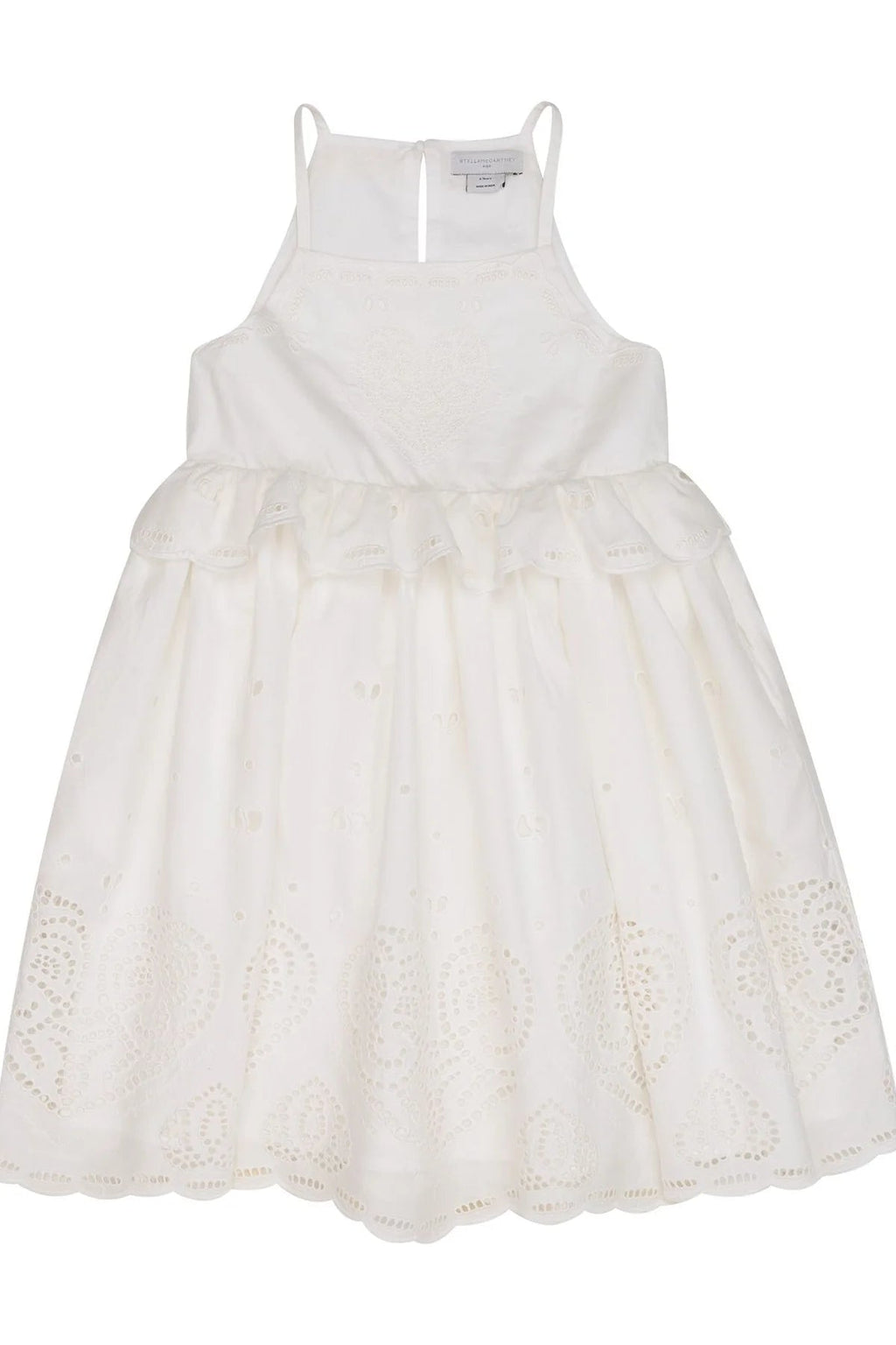 ABITO BIANCO IN PIZZO SAN GALLO STELLA - Angel Luxury
