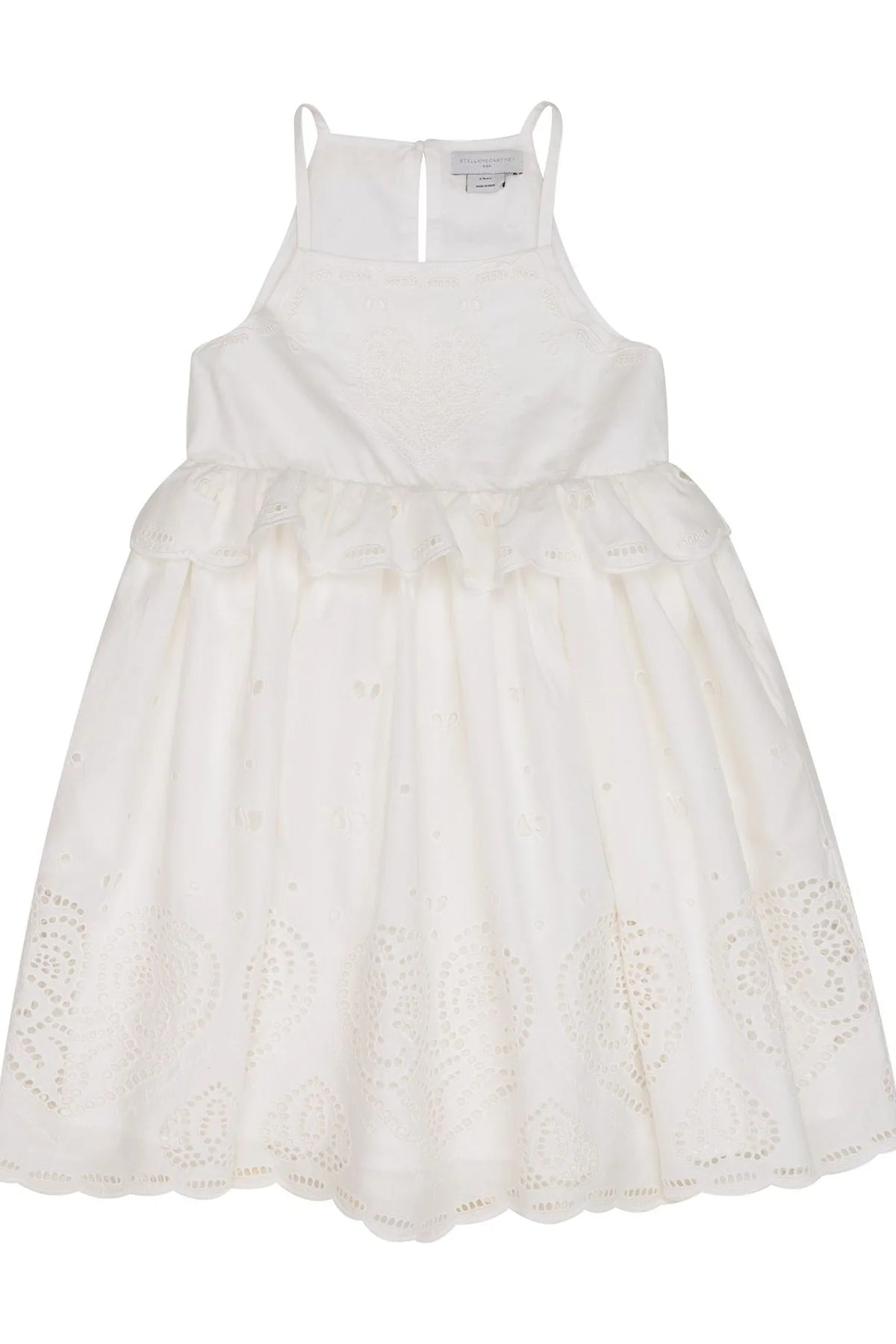 ABITO BIANCO IN PIZZO SAN GALLO STELLA - Angel Luxury