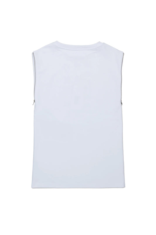 ABITO BIANCO SMANICATO CON LOGO NUMERICO MAISON MARGIELA - Angel Luxury