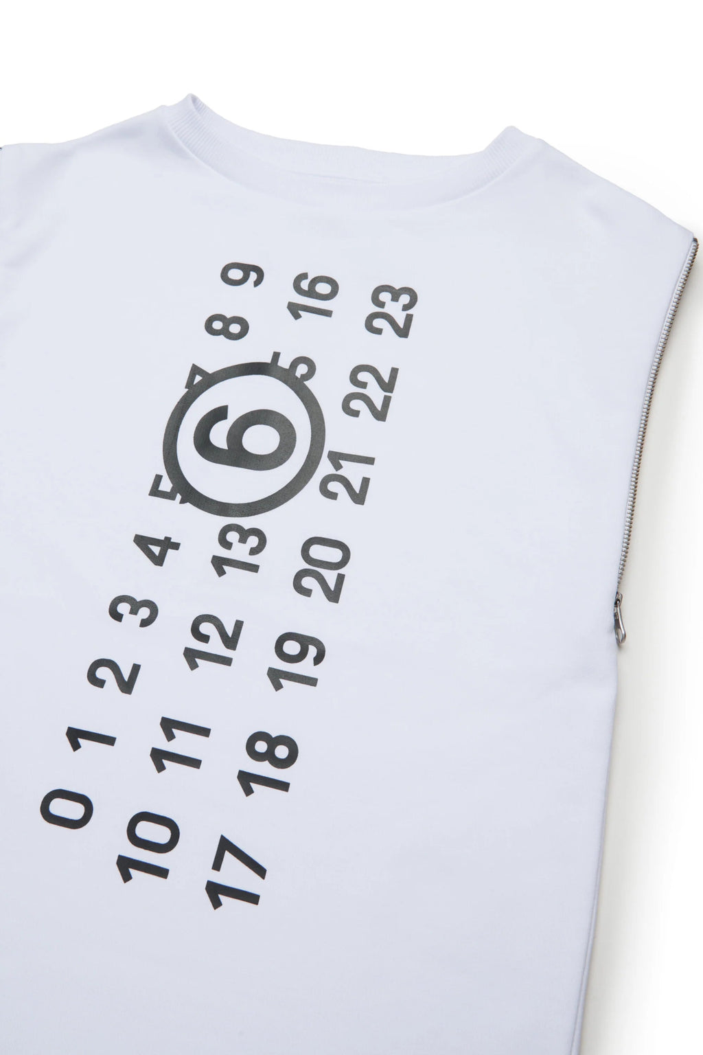 ABITO BIANCO SMANICATO CON LOGO NUMERICO MAISON MARGIELA - Angel Luxury