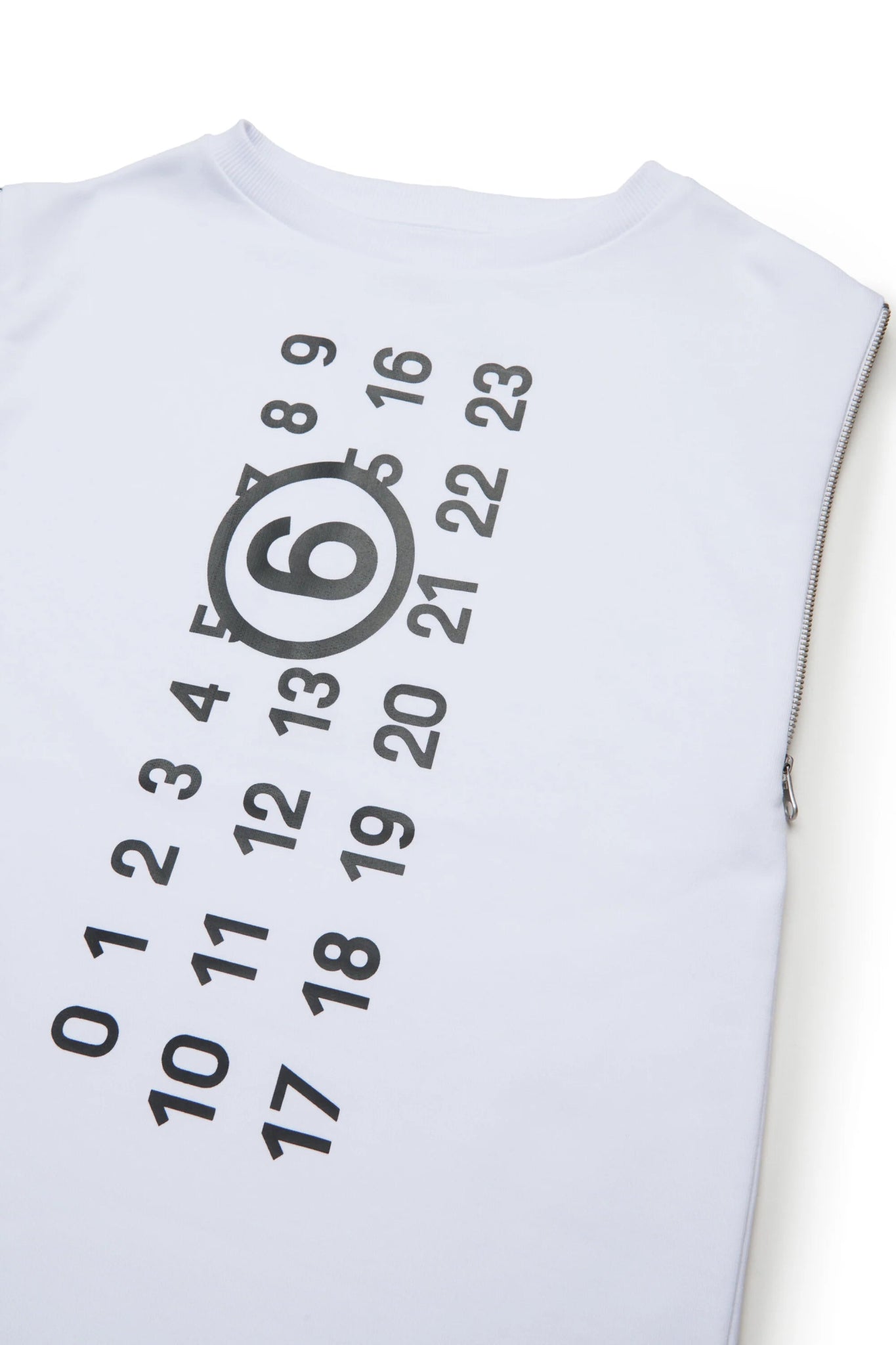 ABITO BIANCO SMANICATO CON LOGO NUMERICO MAISON MARGIELA - Angel Luxury