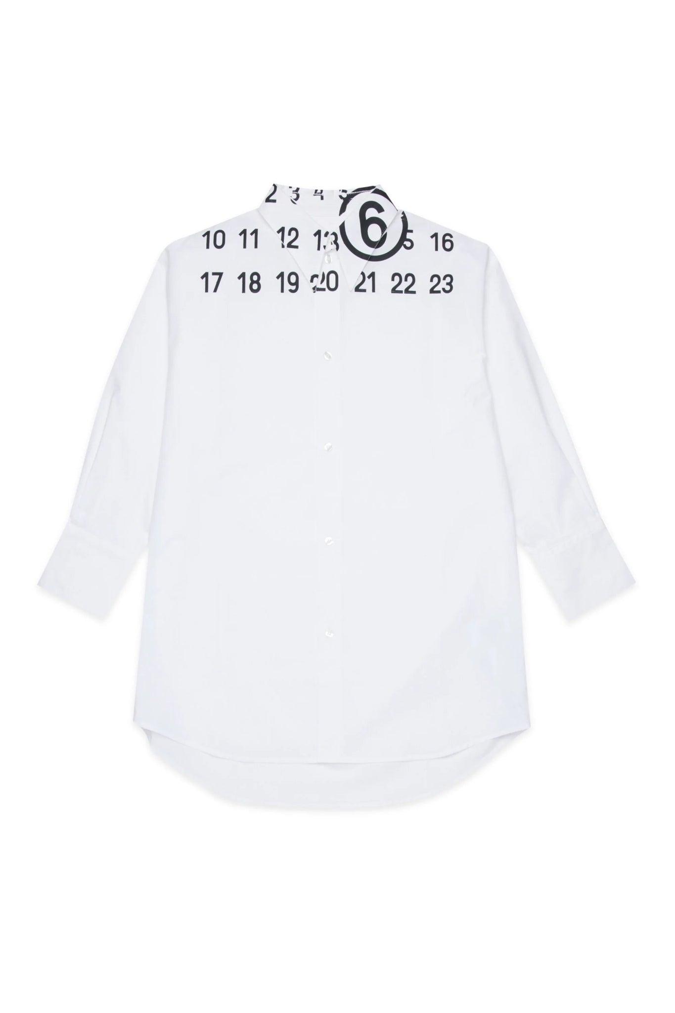 ABITO CAMICIA BIANCA CON LOGO SUL RETRO MAISON MARGIELA - Angel Luxury