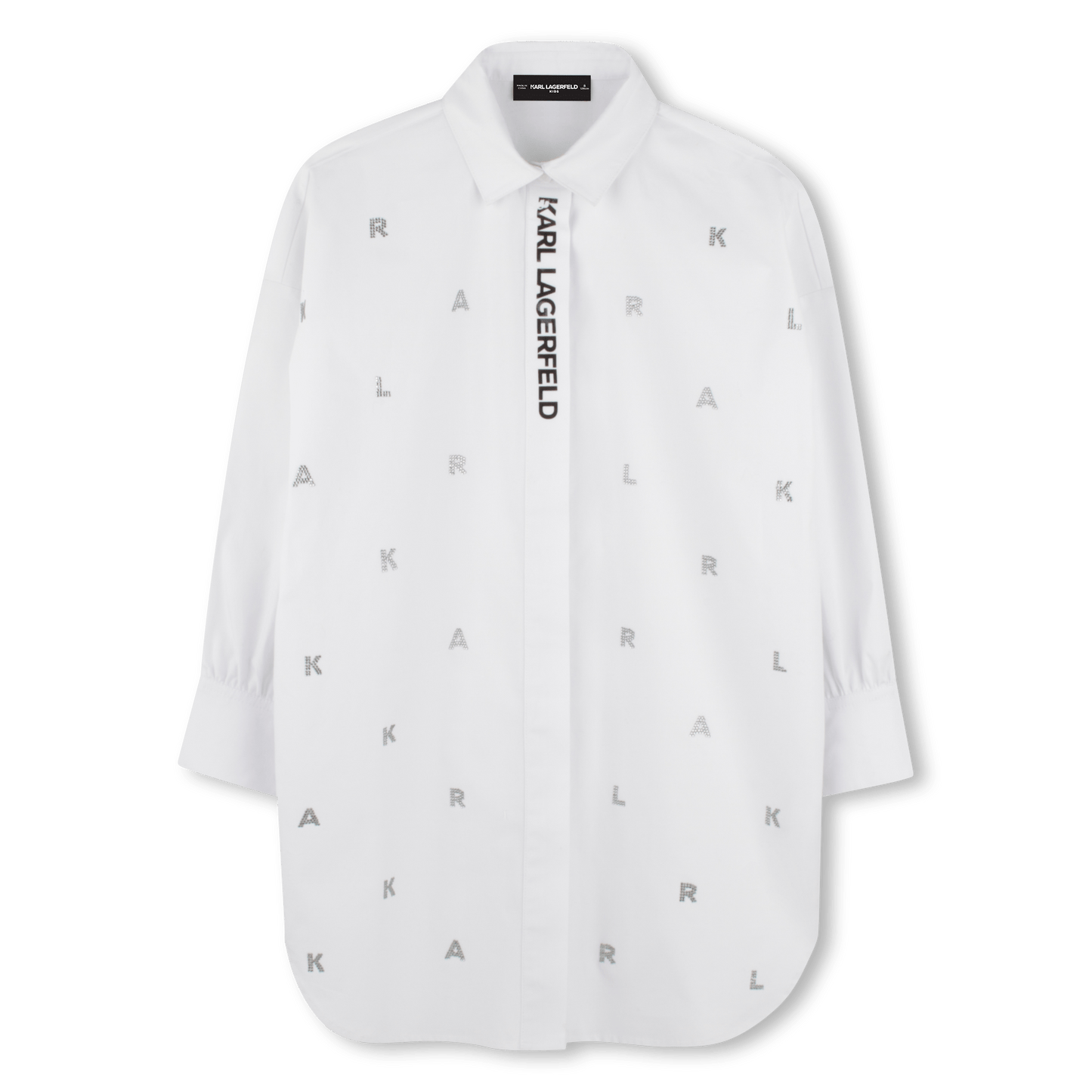 ABITO CAMICIA BIANCO CON LOGO KARL LAGERFELD - Angel Luxury