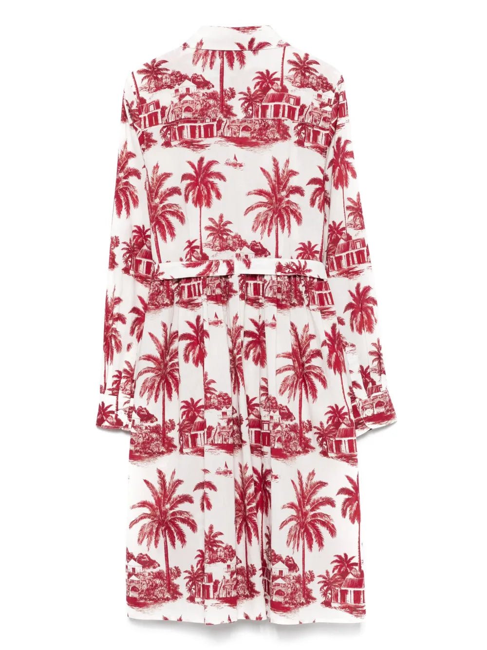 ABITO CAMICIA CON PALME BORDEAUX MC2 SAINT BARTH - Angel Luxury