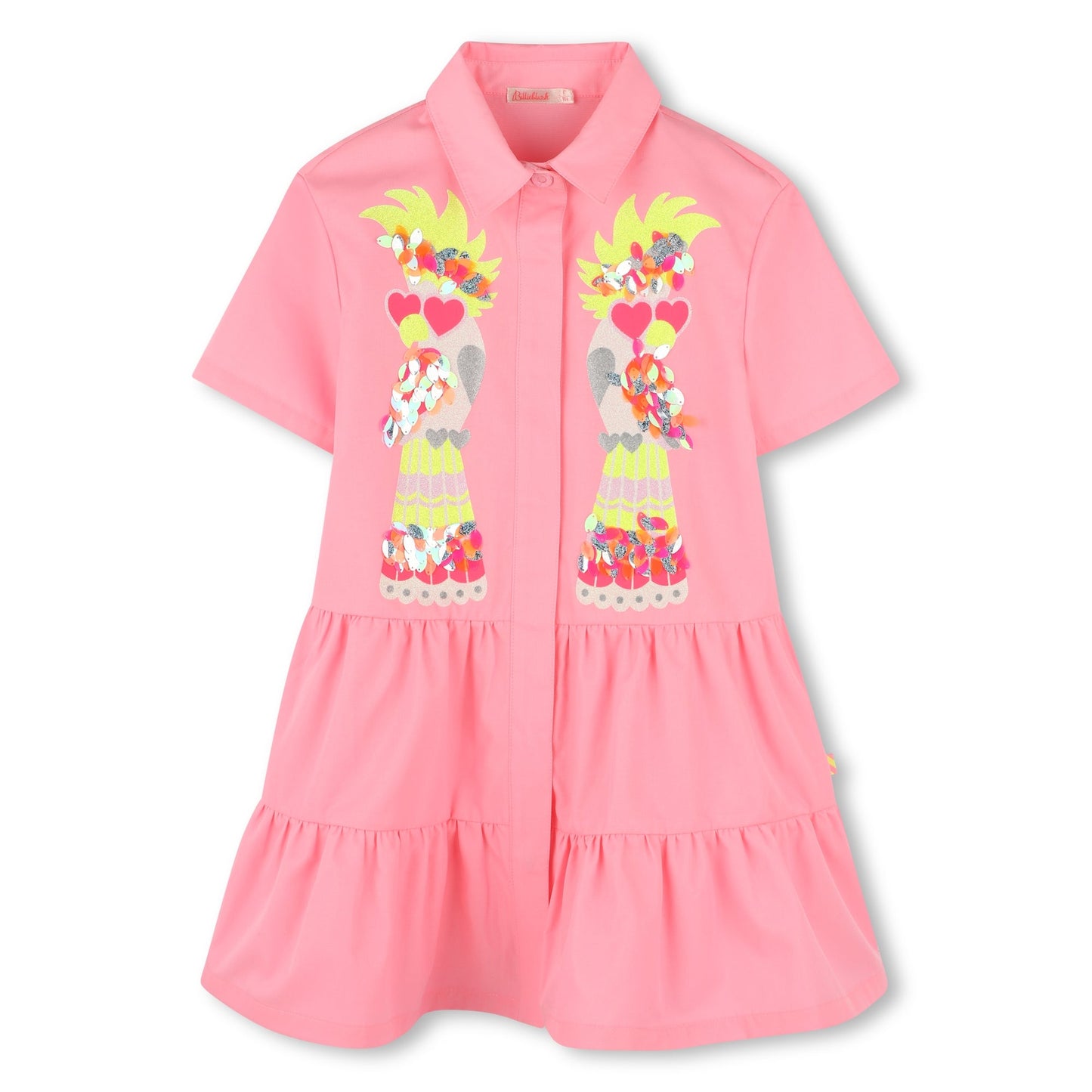 ABITO CAMICIA ROSA CON FANTASIA BLLIEBLUSH - Angel Luxury