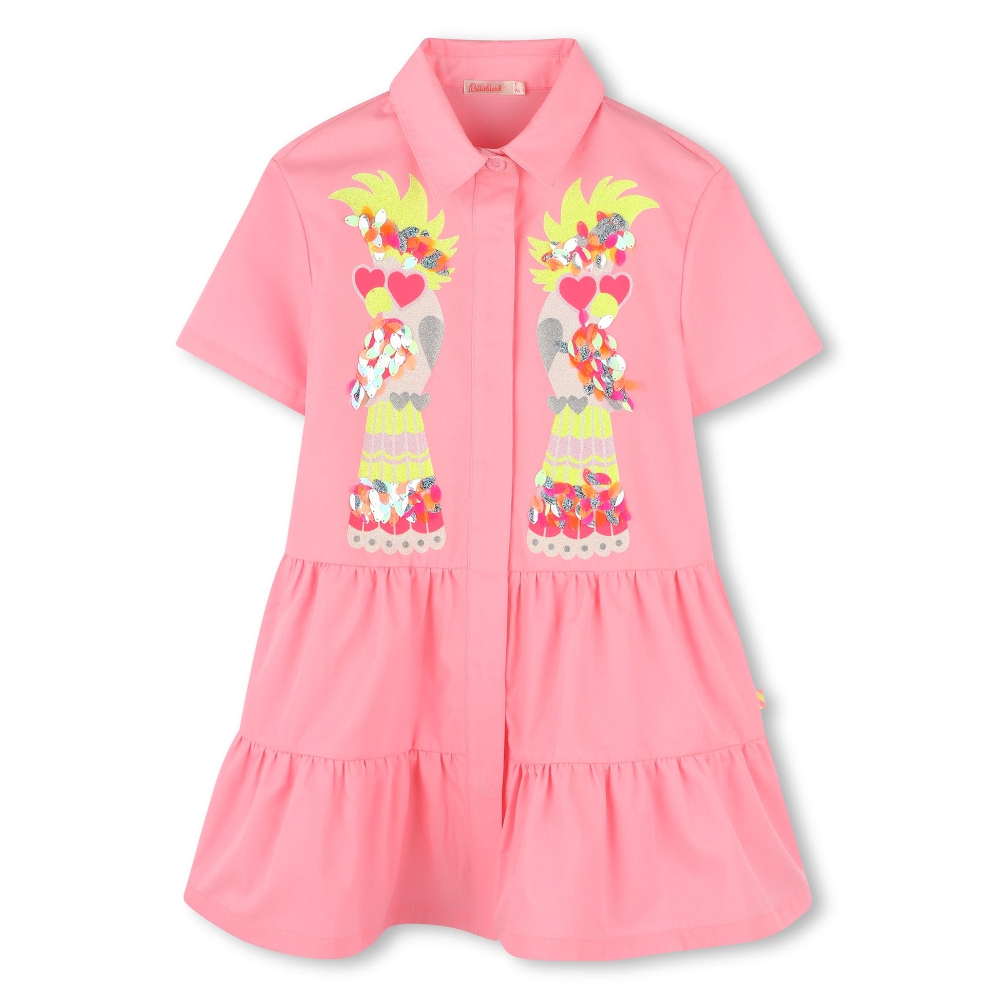 ABITO CAMICIA ROSA CON FANTASIA BLLIEBLUSH - Angel Luxury