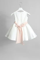 Abito Colori Chiari bianco e rosa corallo satinato - Angel Luxury