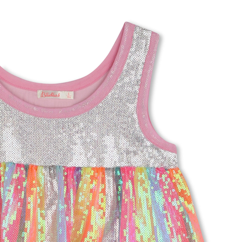 ABITO CON PAILLETTES MULTICOLOR BILLIEBLUSH - Angel Luxury