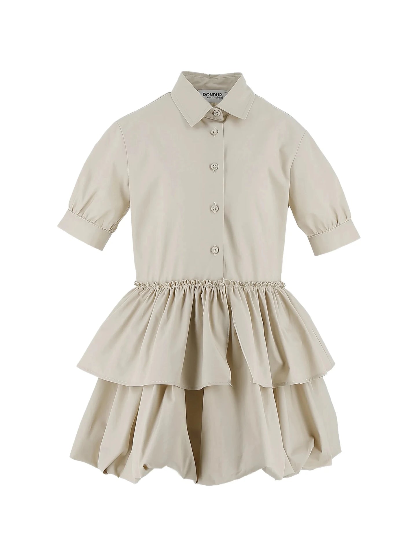 ABITO CON RUCHET BEIGE DONDUP - Angel Luxury