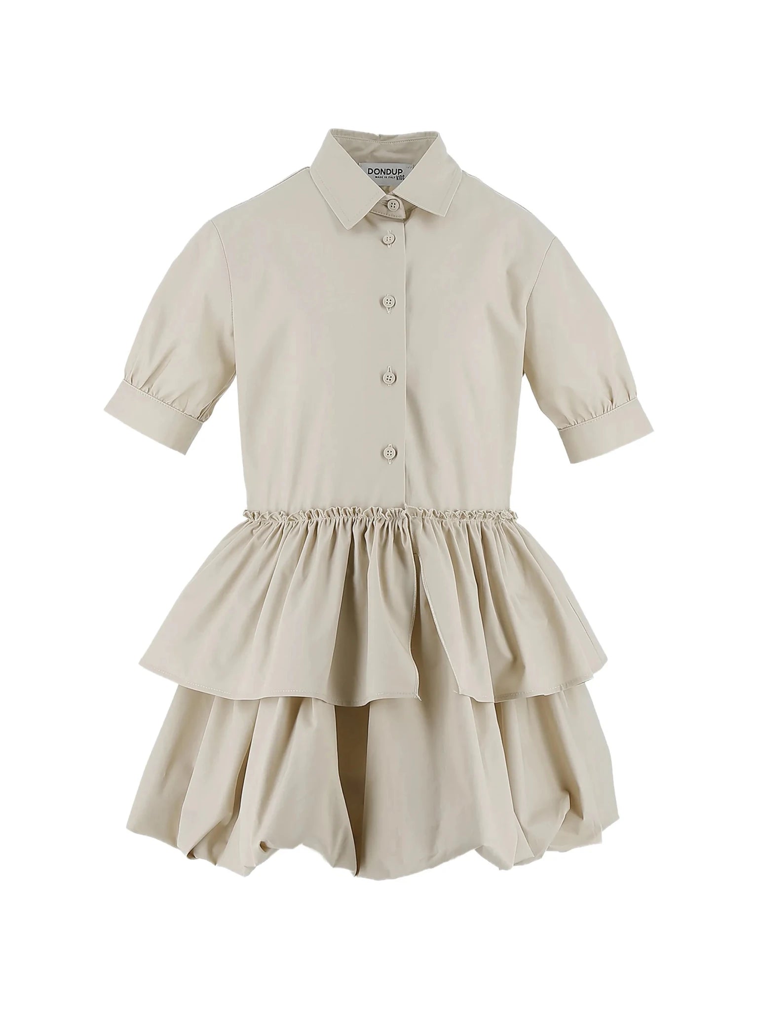 ABITO CON RUCHET BEIGE DONDUP - Angel Luxury